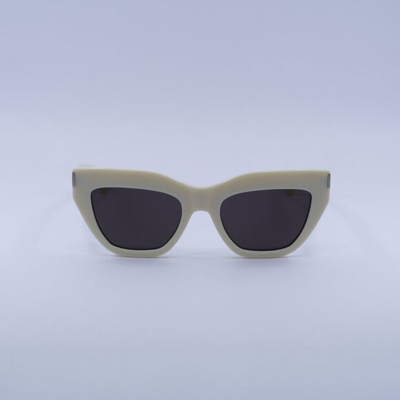 ?️ New Saint Laurent SL759 004 Sunglasses - Ivory Frame, Black Lenses main image 7